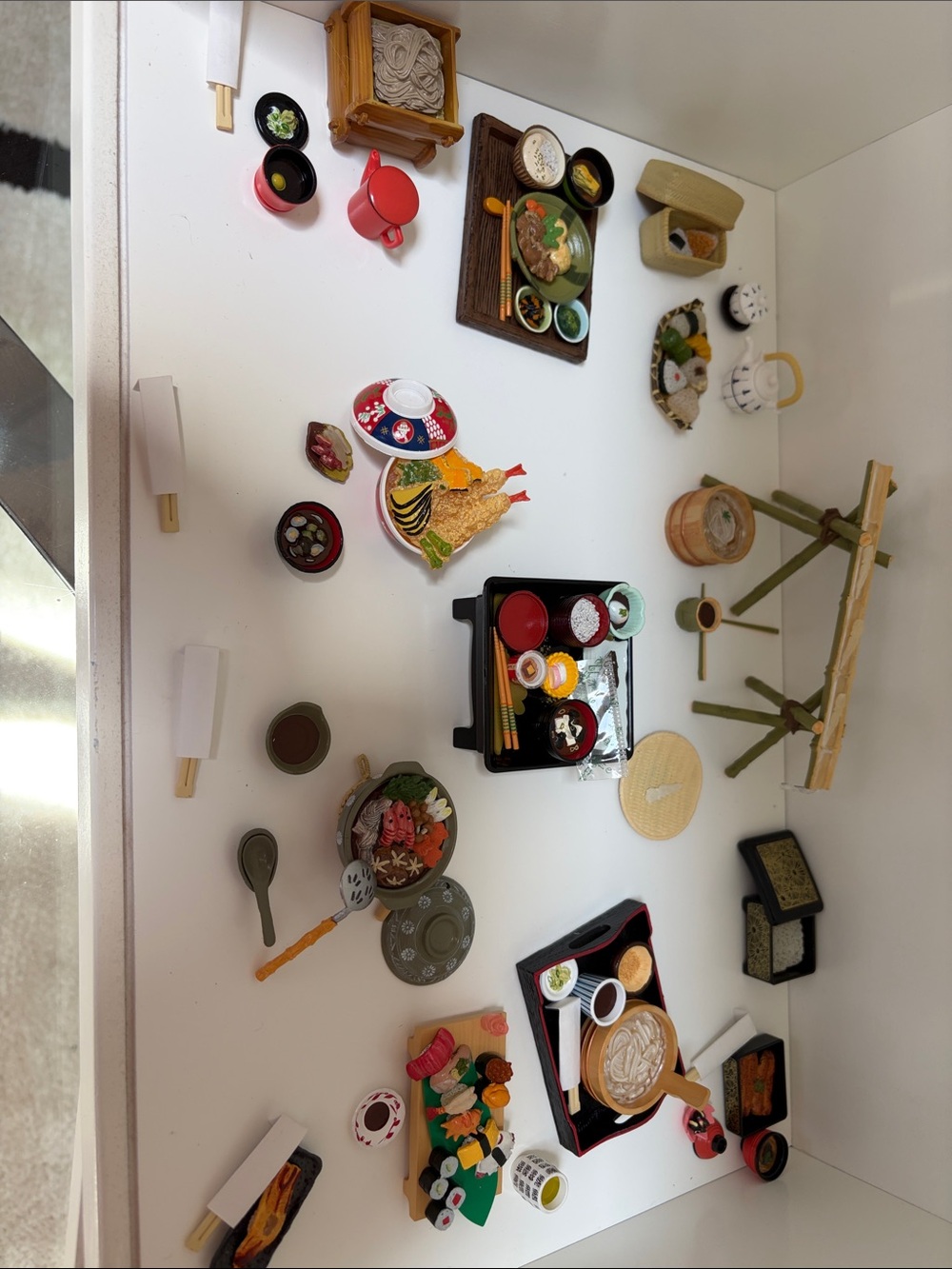 Miniature Japanese Food Display Set - Multi-Color Decorative Tableware